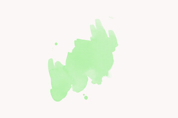 green paint splash isolated