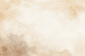 Obraz premium Abstract watercolor washes in light brown and beige tones create a soft, textured background