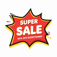 Online Store Mega Sale Promotional Design