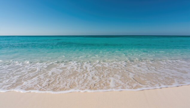 Sea water on the beach background, tranquil coastal setting, seasonal change