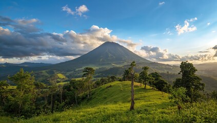 Obraz premium The scenic Meja Mountain in Ende City, showcasing natural beauty and preservation