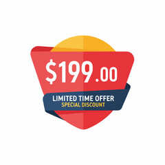 Price $199.00, New product label