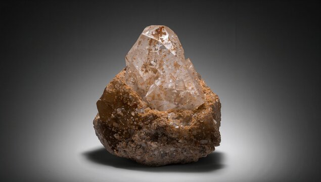 Rare earth mineral, a mesolite crystal specimen, educational focus