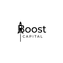 Boost Capital logo with rocket icon symbolizing growth and progress.