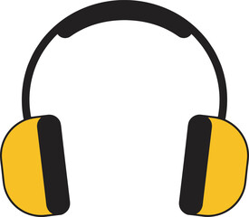 Yellow earmuffs, noise protection gear, safety headphones, industrial hearing protection, personal protective equipment, over-ear design, workplace safety, sound isolation tool