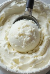 vanilla ice cream scoop