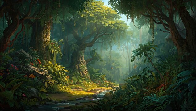 Deep Forest, serene escape, seasonal change