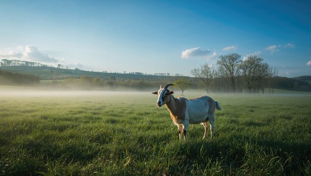 Sacrificial goat, a recommended worship practice during Eid al-Adha