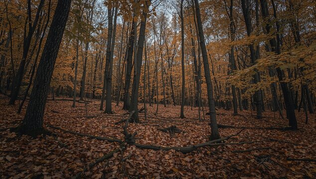 The woods reveal the insignificance of personal troubles, a serene outdoor setting for relaxation and reflection