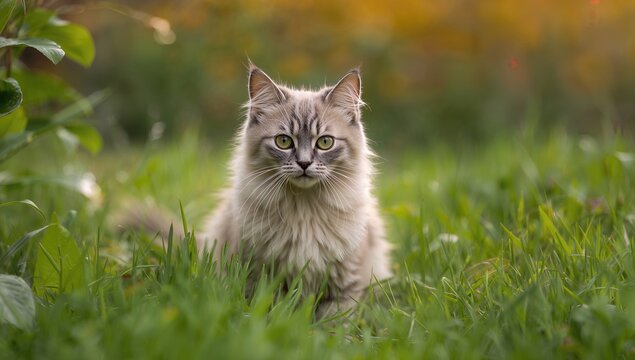 Adorable Thai feline with a playful demeanor, showcasing the theme of relaxation