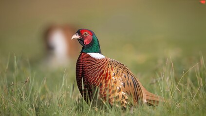 Ringneck Pheasant in natural habitat, showcasing seasonal change