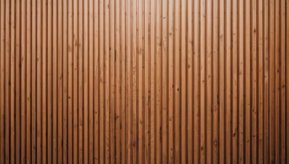 Wooden wall featuring a vertical pattern, suitable for background usage
