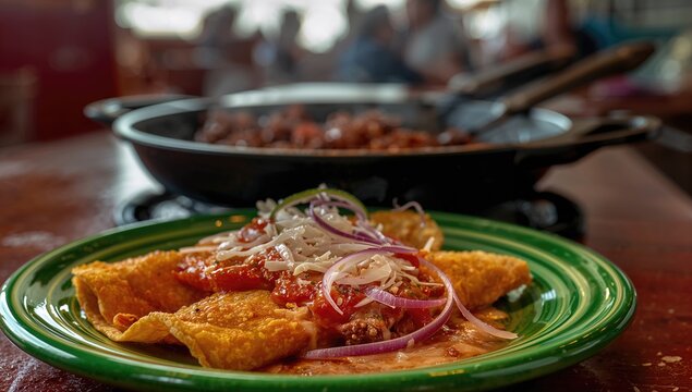 Traditional poblana memela featuring corn tortilla, hot sauce, onion and cheese, a fiber-dense choice