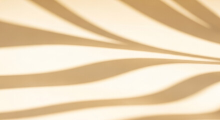 Obraz premium Abstract beige background with wavy shadows minimal elegant empty space interior design for presentation mockup showcase advertising and creative concepts