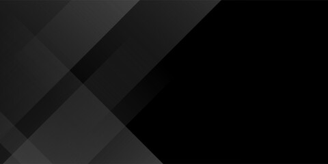 Black abstract background. Elegant dark diagonal shape elements. Modern luxury grey gradient graphic design.