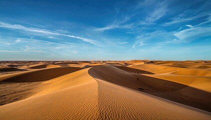 Desert Sand Dunes, showcasing seasonal change