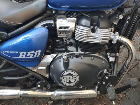 motorcycle engine close up