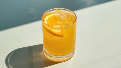 Tequila sunrise cocktail served over ice, a revitalizing summer beverage