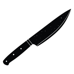 artisan knife on white background