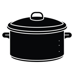 slow cooker on white