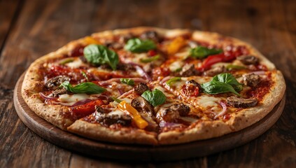 Freshly Made Vegetable Pizza, fiber-dense choice