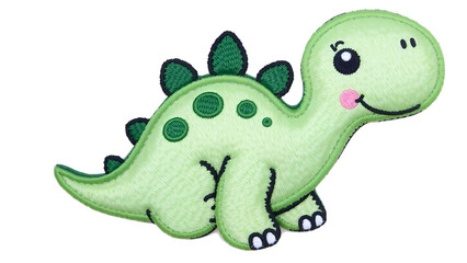 Fototapeta premium Cute Dinosaur Patch Design for Stickers