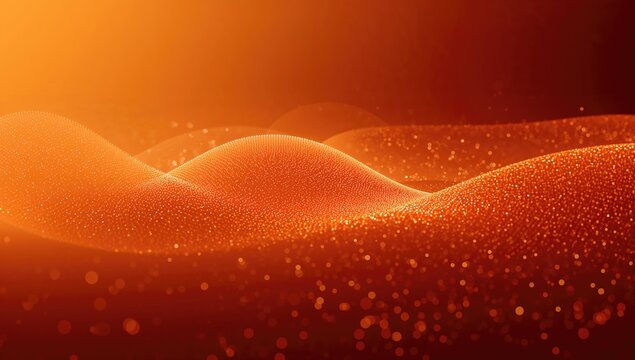 Orange wave light screen gradient texture background, suitable for UI backdrop