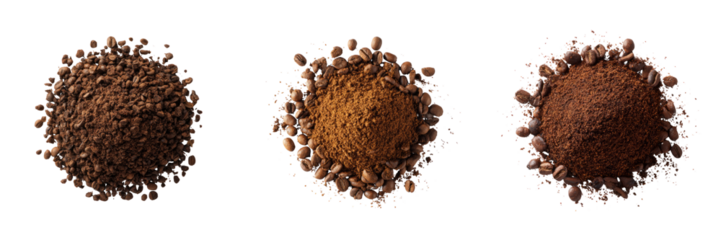 Exploring coffee grounds varieties culinary insights food photography studio setting flavor profiles