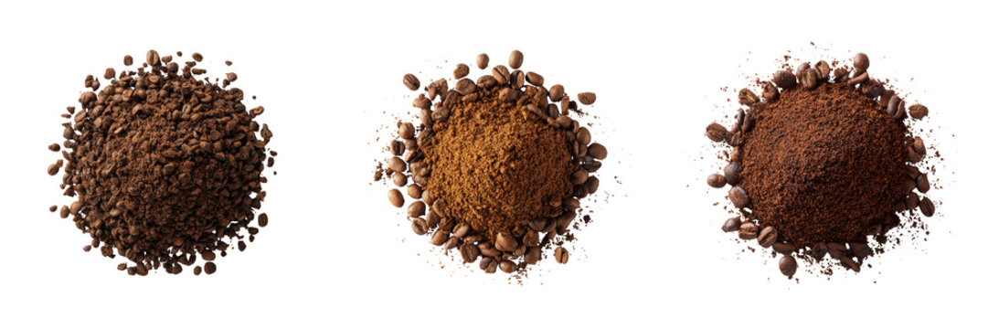 Exploring coffee grounds varieties culinary insights food photography studio setting flavor profiles