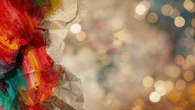 Abstract Bokeh Background for Artistic Layout, Visual Depth