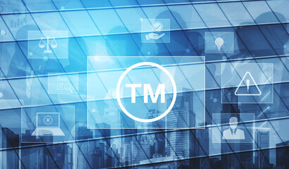 Trademark protection and legal compliance with TM icon, copyright law, patent check, intellectual property rights, and branding regulation enforcement Vouch