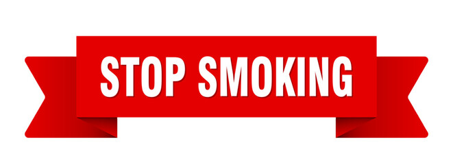 stop smoking ribbon isolated on transparent background. stop smoking ribbon