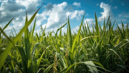 Sugarcane plantation, fiber-dense choice