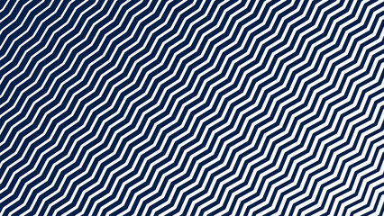 Blue and White Zigzag Stripes Line Abstract Background with Modern Dynamic Geometric Pattern Design