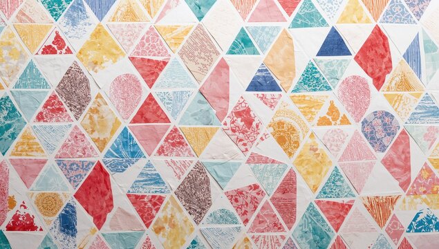 Triangular patterned paper, suitable for creative design layouts