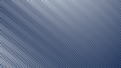 Blue and White Zigzag Stripes Line Abstract Background with Modern Dynamic Geometric Pattern Design