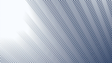 Blue and White Zigzag Stripes Line Abstract Background with Modern Dynamic Geometric Pattern Design