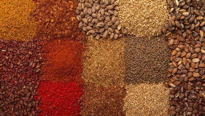 Spices as aromatic flavorings for food seasoning and preservation, beneficial culinary ingredients