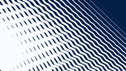 Blue and White Zigzag Stripes Line Abstract Background with Modern Dynamic Geometric Pattern Design