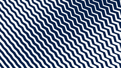 Blue and White Zigzag Stripes Line Abstract Background with Modern Dynamic Geometric Pattern Design