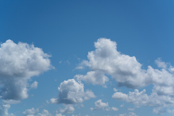 A beautiful cloudscape in the blue sky