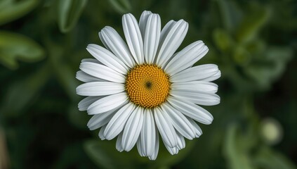 Obraz premium Daisy flower image featuring a heart shape, suitable for fashion design, posters, and sticker applications