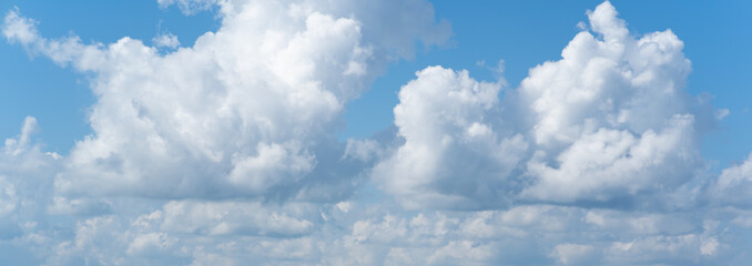 A beautiful cloudscape in the blue sky