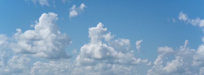 A beautiful cloudscape in the blue sky