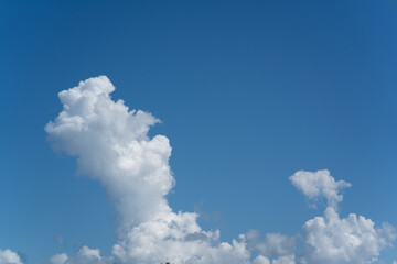 A beautiful cloudscape in the blue sky