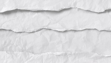 Obraz premium Torn white paper sheets with uneven edges, suitable for document mockups