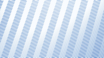 Blue and White Zigzag Stripes Line Abstract Background with Modern Dynamic Geometric Pattern Design