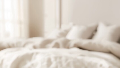 Blurred interior of a bedroom, suitable for UI backdrop