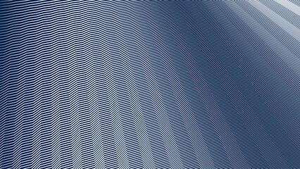 Blue and White Zigzag Stripes Line Abstract Background with Modern Dynamic Geometric Pattern Design