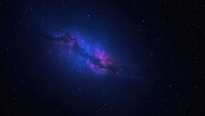 Fototapeta premium Nebula amidst the night sky, showcasing cosmic beauty and vastness